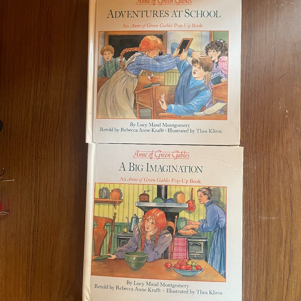 VINTAGE 1993 Anne of Green Gables POP-UP books  Set of 2